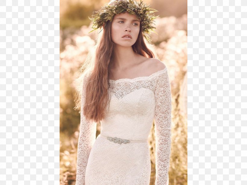 Wedding Dress Bride Neckline Clothing, PNG, 1024x768px, Watercolor, Cartoon, Flower, Frame, Heart Download Free