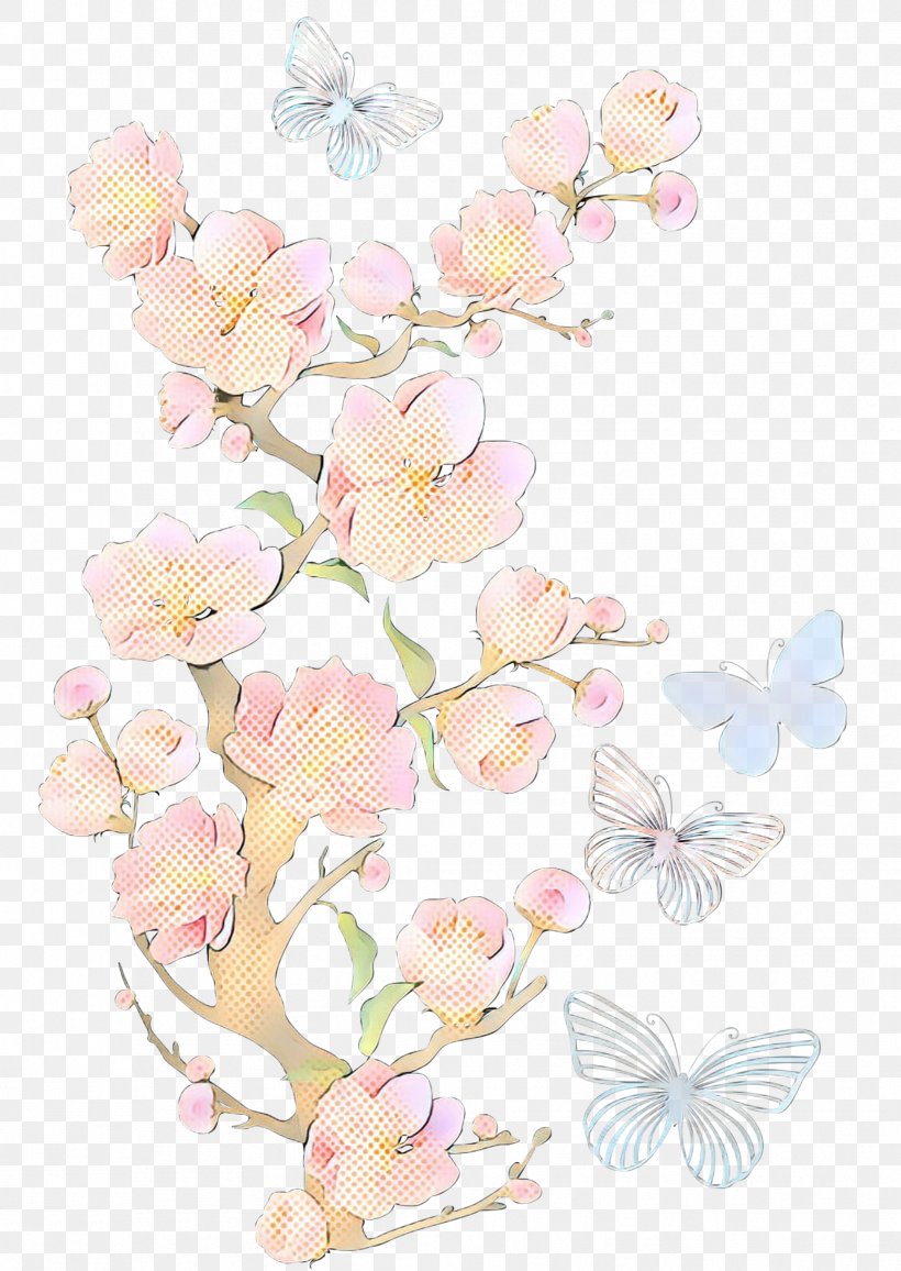 Cherry Blossom, PNG, 1731x2442px, Pop Art, Blossom, Branch, Cherry Blossom, Cut Flowers Download Free