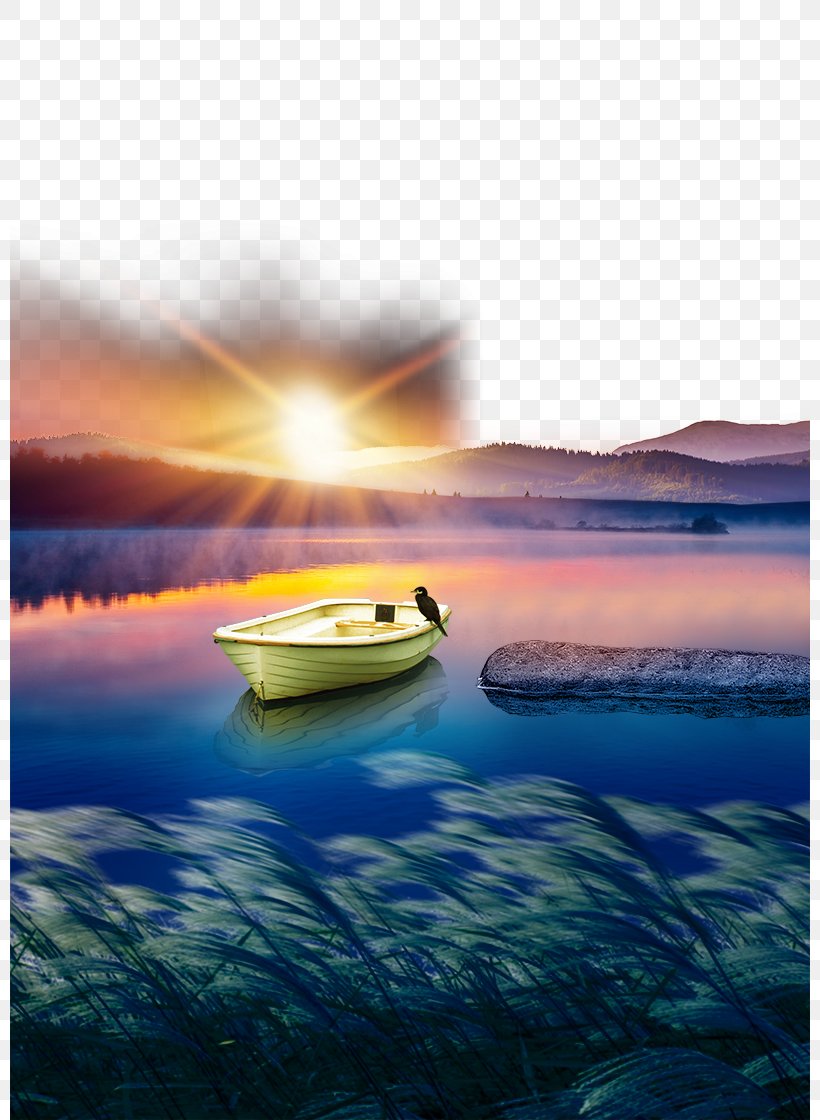 Poster Advertising Sunset, PNG, 800x1120px, Poster, Advertising, Atmosphere, Boat, Calm Download Free
