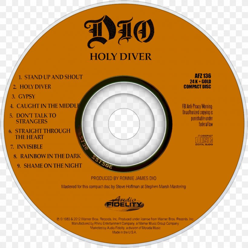Compact Disc Holy Diver Live Dio Album, PNG, 1000x1000px, Watercolor, Cartoon, Flower, Frame, Heart Download Free