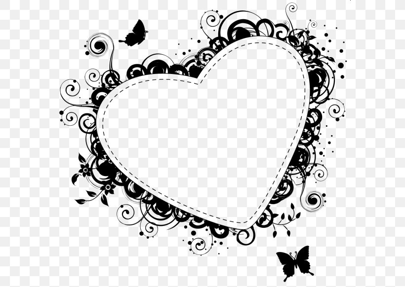 Clip Art Heart Product Point Circle, PNG, 600x582px, Heart, Blackandwhite, Line Art, Love, M095 Download Free