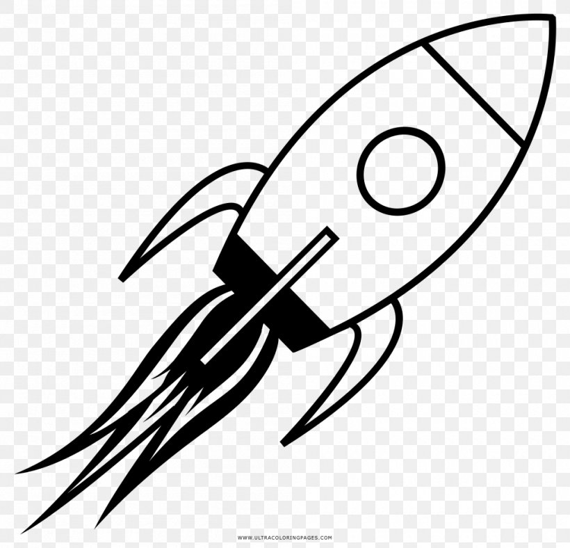 Drawing Spacecraft Rocket Line Art Coloring Book, PNG, 1000x961px, Drawing, Artwork, Beak, Black, Black And White Download Free