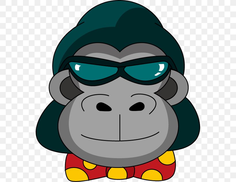 Gorilla Photography Namida No Taiyou Animal, PNG, 572x633px, Gorilla, Animal, Blog, Cartoon, Eyewear Download Free