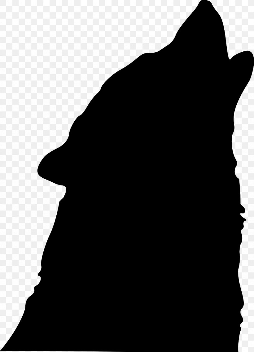 Gray Wolf Silhouette Clip Art, PNG, 923x1280px, Gray Wolf, Art, Black, Black And White, Drawing Download Free
