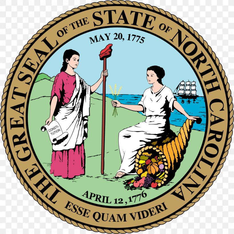 Seal Of North Carolina U.S. State Symbol Flag Of North Carolina, PNG, 1000x999px, North Carolina, Flag Of North Carolina, Great Seal Of The United States, Halifax Resolves, Label Download Free