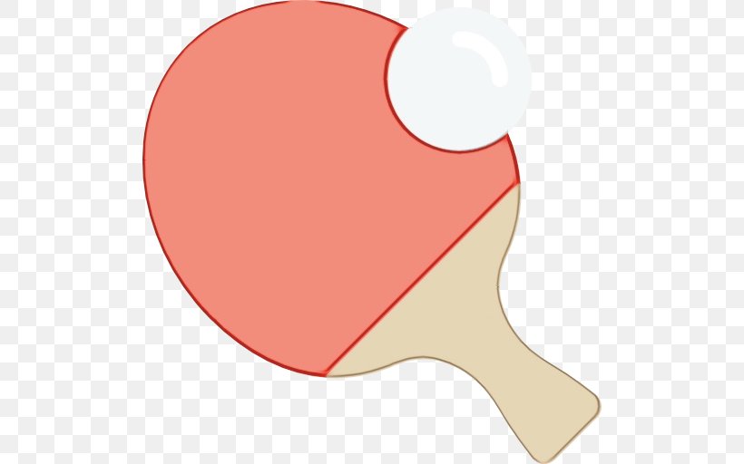 Table Tennis Racket Clip Art Ping Pong Peach, PNG, 512x512px, Watercolor, Paint, Peach, Ping Pong, Table Tennis Racket Download Free