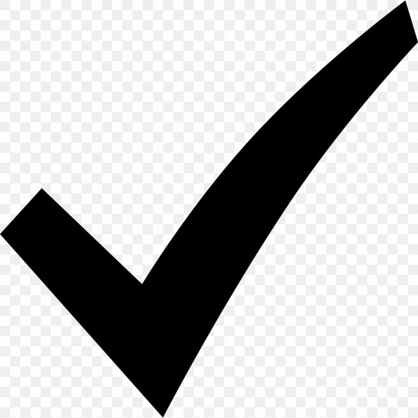 Check Mark Checkbox, PNG, 980x982px, Check Mark, Black, Black And White, Brand, Business Download Free