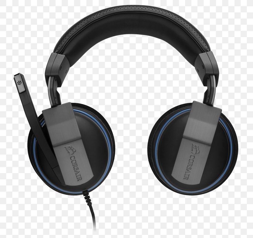 Headset Headphones Corsair Components Microphone 7.1 Surround Sound, PNG, 800x770px, 71 Surround Sound, Headset, Audio, Audio Equipment, Bluetooth Download Free