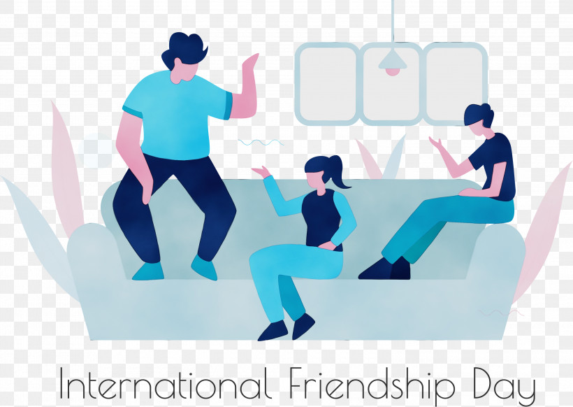 Sitting Leisure Collaboration Sharing Logo, PNG, 3000x2132px, Friendship Day, Collaboration, Conversation, Happy Friendship Day, International Friendship Day Download Free