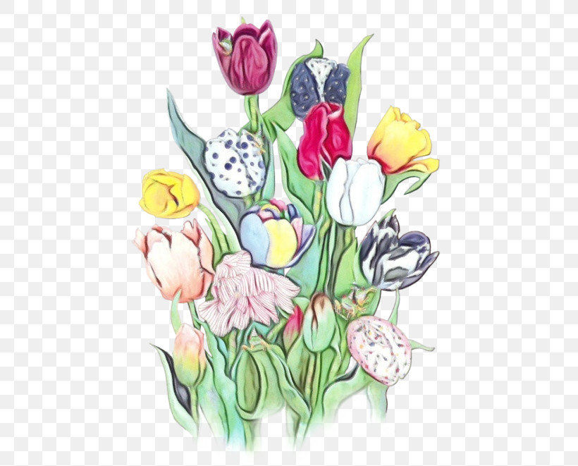 Flower Tulip Plant Cut Flowers Lily Family, PNG, 500x661px, Watercolor, Anthurium, Bouquet, Cut Flowers, Flower Download Free