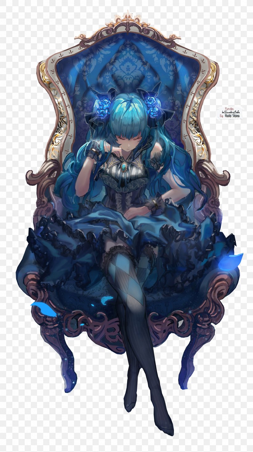 Hatsune Miku Vocaloid Kagamine Rin/Len Image IA, PNG, 2154x3842px, Hatsune Miku, Art, Blue Hair, Bunches, Deviantart Download Free