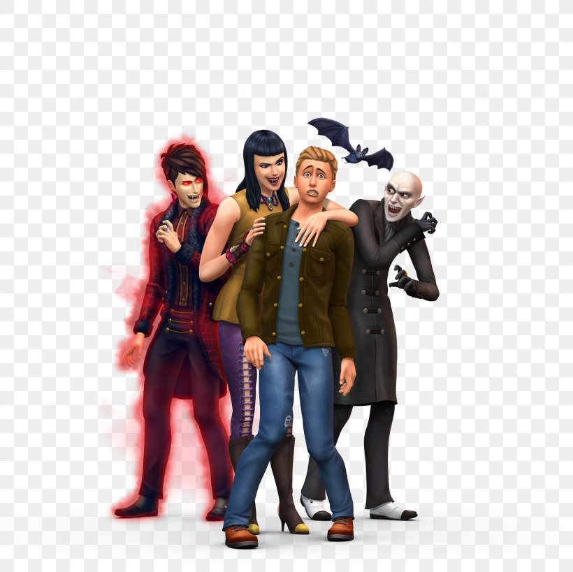 The Sims 4: Vampires The Sims 3: Supernatural PlayStation 4 The Sims 2: University, PNG, 1600x1600px, Sims 4 Vampires, Costume, Electronic Arts, Figurine, Game Download Free