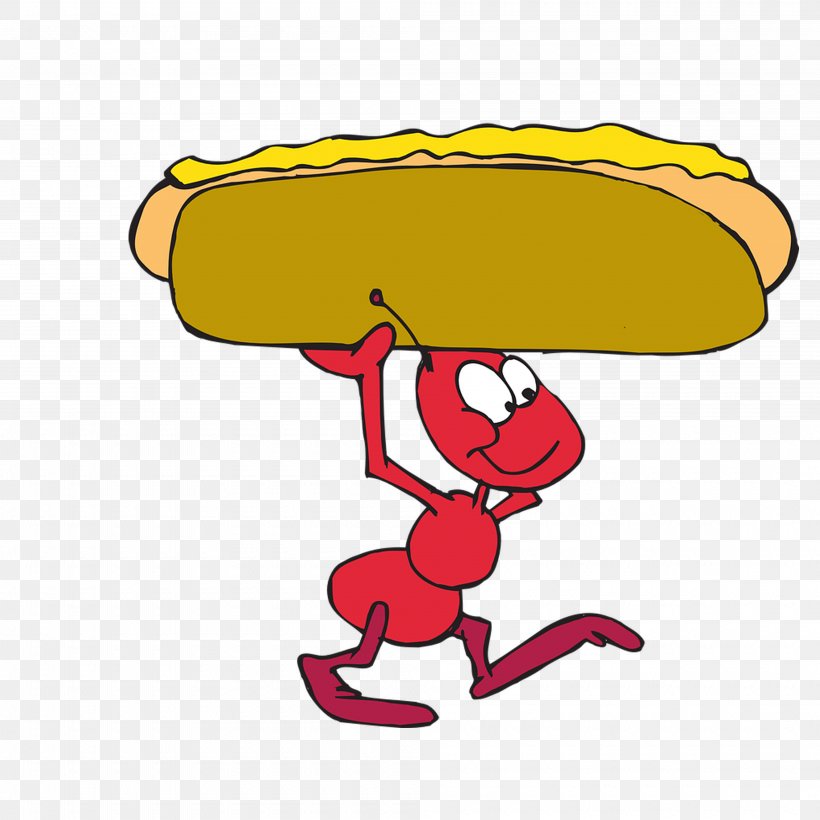 Ant Hot Dog Clip Art, PNG, 4000x4000px, Ant, Animation, Area, Artwork, Cartoon Download Free