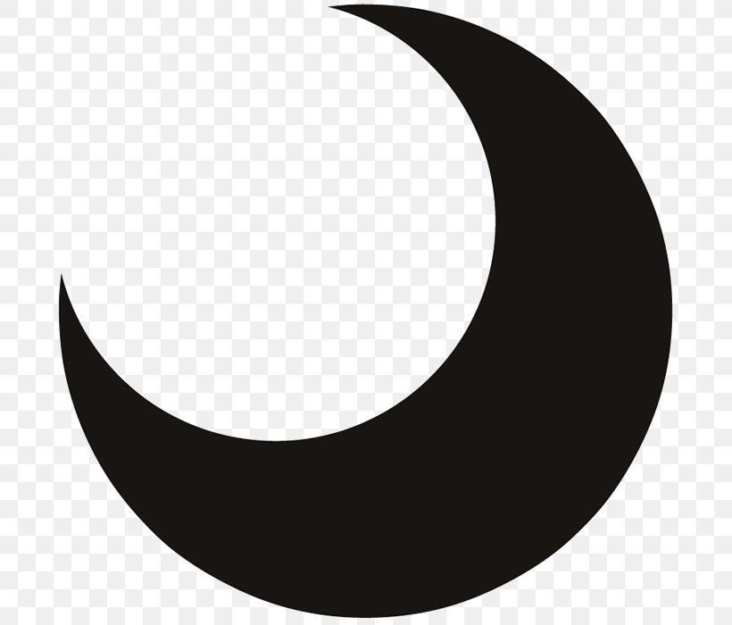 Crescent Clip Art Moon Image, PNG, 700x700px, Crescent, Black, Black And White, Full Moon, Logo Download Free