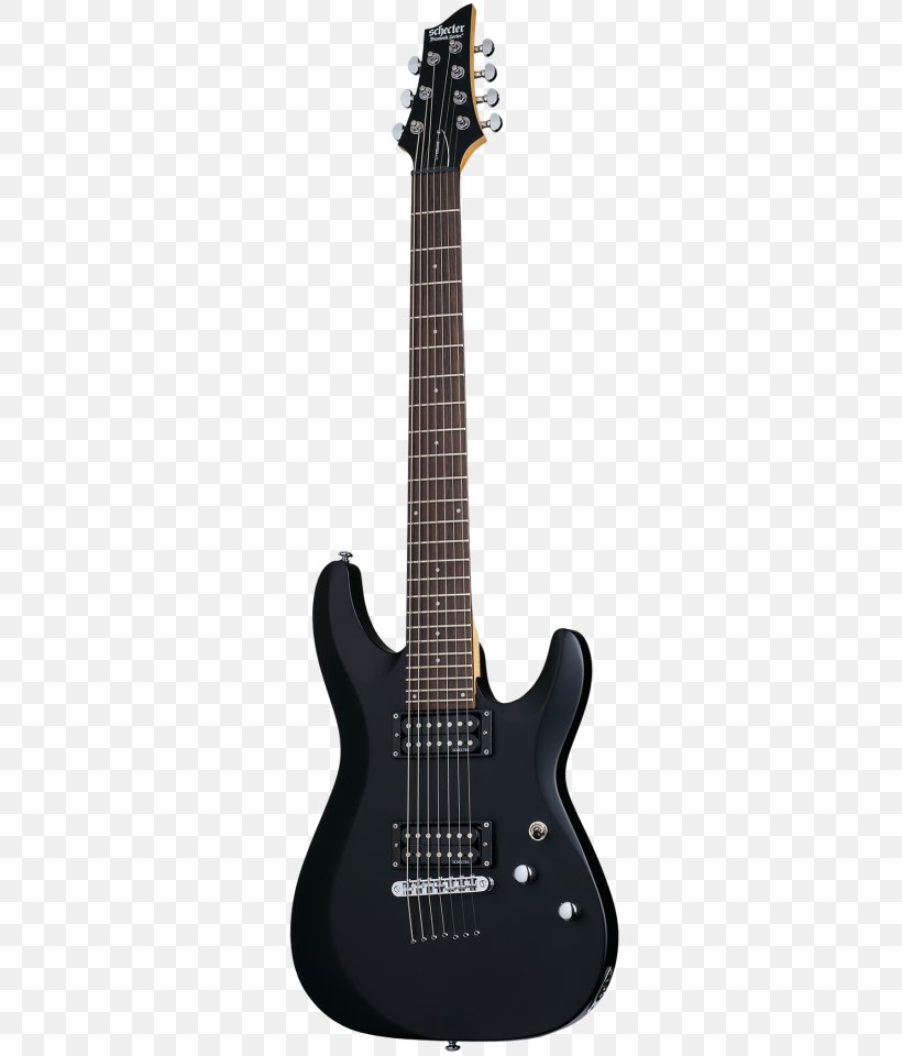 Seven-string Guitar Schecter Guitar Research Omen-7 Electric Guitar, PNG, 419x960px, Sevenstring Guitar, Acoustic Electric Guitar, Acoustic Guitar, Bass Guitar, Bolton Neck Download Free