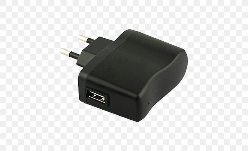 AC Adapter Battery Charger AC Power Plugs And Sockets USB, PNG, 500x500px, Adapter, Ac Adapter, Ac Power Plugs And Sockets, Alternating Current, Battery Charger Download Free