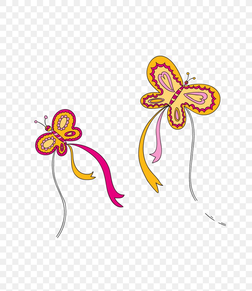 Butterfly Vector Graphics Image Kite, PNG, 688x945px, Butterfly, Art, Artwork, Body Jewelry, Cartoon Download Free