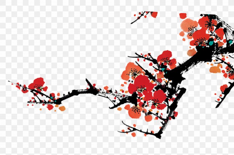 Lantern Chinese New Year Red Download, PNG, 5293x3519px, Lantern, Art, Blossom, Branch, Cherry Blossom Download Free