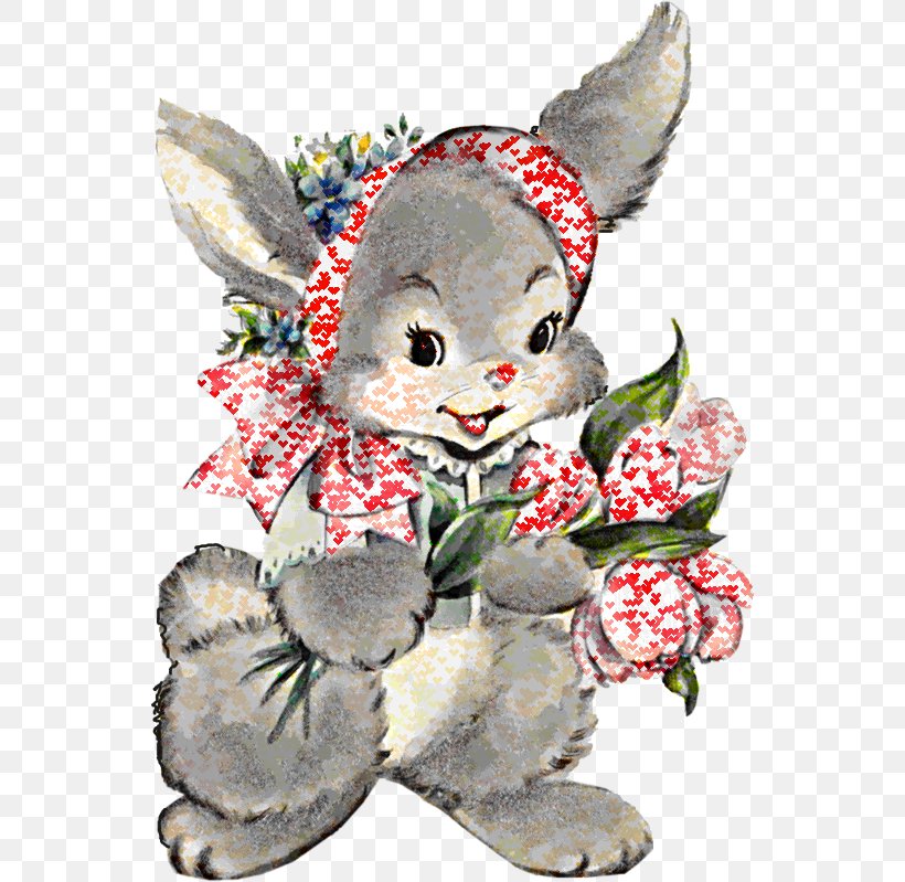 Easter Bunny Easter Postcard Vintage Clothing Holiday, PNG, 546x799px, Easter Bunny, Christmas, Christmas Card, Christmas Ornament, Craft Download Free