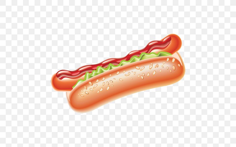 Hot Dog Fast Food Hamburger Euclidean Vector, PNG, 512x512px, Hot Dog, Bockwurst, Bologna Sausage, Bratwurst, Bread Download Free
