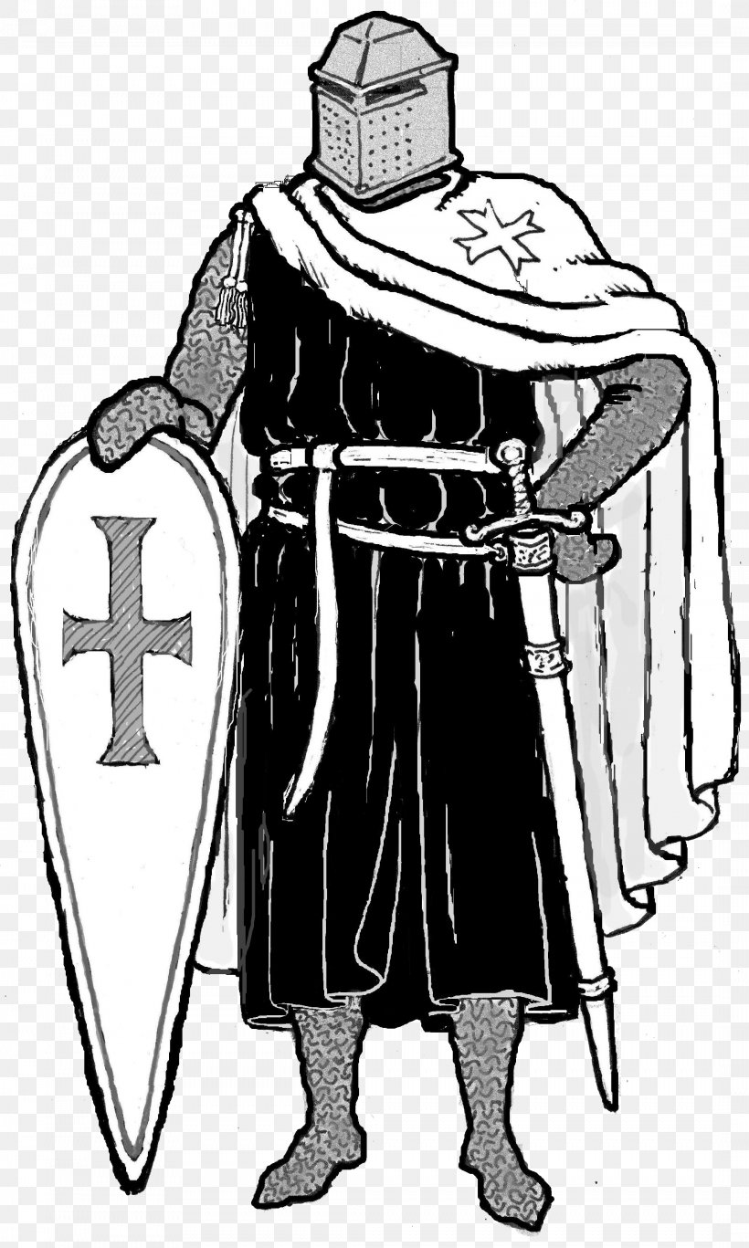 Middle Ages Knights Templar Crusades Drawing, PNG, 2132x3555px, Middle Ages, Armour, Art, Art Museum, Black And White Download Free