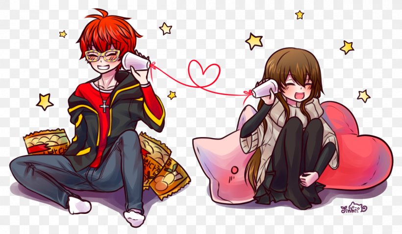 Mystic Messenger Fan Art 0 Otome Game, PNG, 1200x700px, Watercolor, Cartoon, Flower, Frame, Heart Download Free