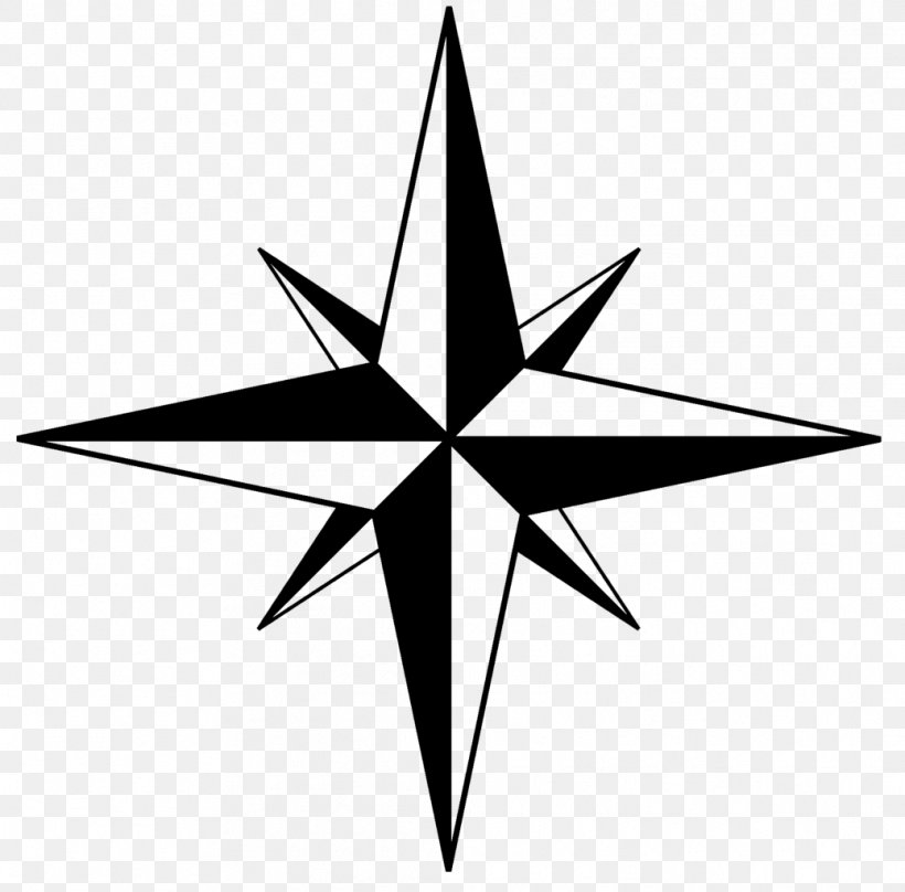 North Compass Rose Wind Rose, PNG, 1038x1024px, North, Artwork, Black And White, Cardinal Direction, Compas Download Free