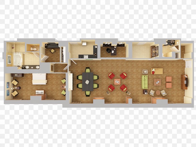 Presidential Suite 3D Floor Plan Room, PNG, 1024x768px, 3d Floor Plan, Presidential Suite, Bathroom, Bed, Bedroom Download Free