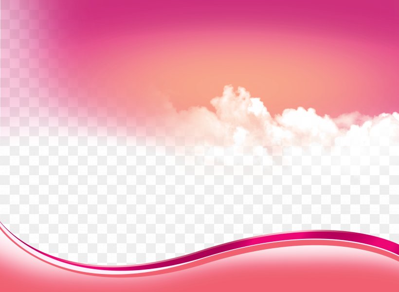 Sky Computer Wallpaper, PNG, 3437x2516px, Pink, Heart, Magenta, Purple, Sky Download Free