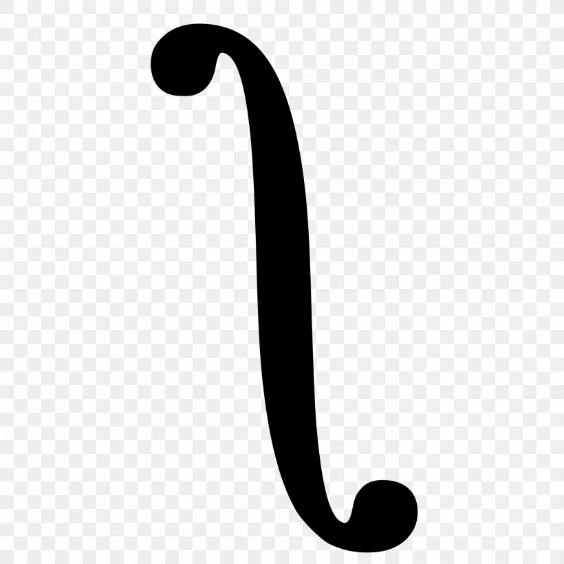 Integral Symbol Mathematics Function, PNG, 2000x2000px, Integral Symbol, Antiderivative, Area, Black, Black And White Download Free