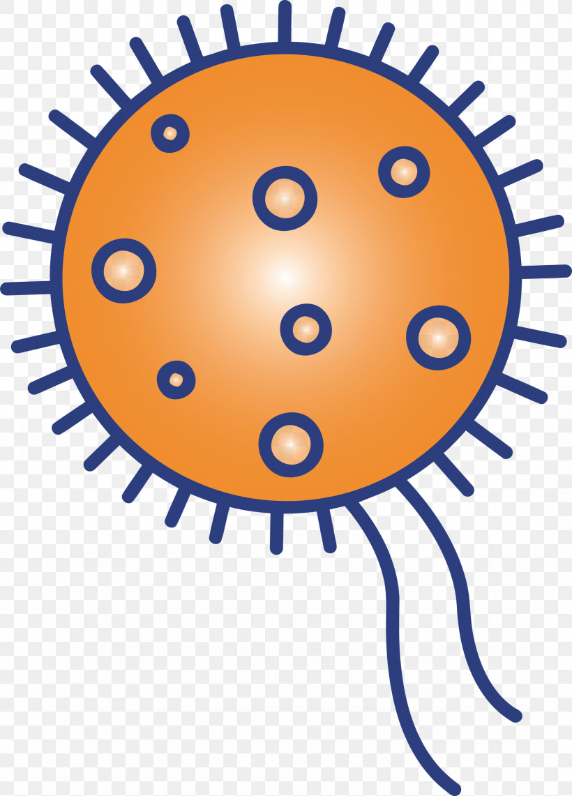 Bacteria Germs Virus, PNG, 2156x3000px, Bacteria, Circle, Germs, Orange, Smile Download Free
