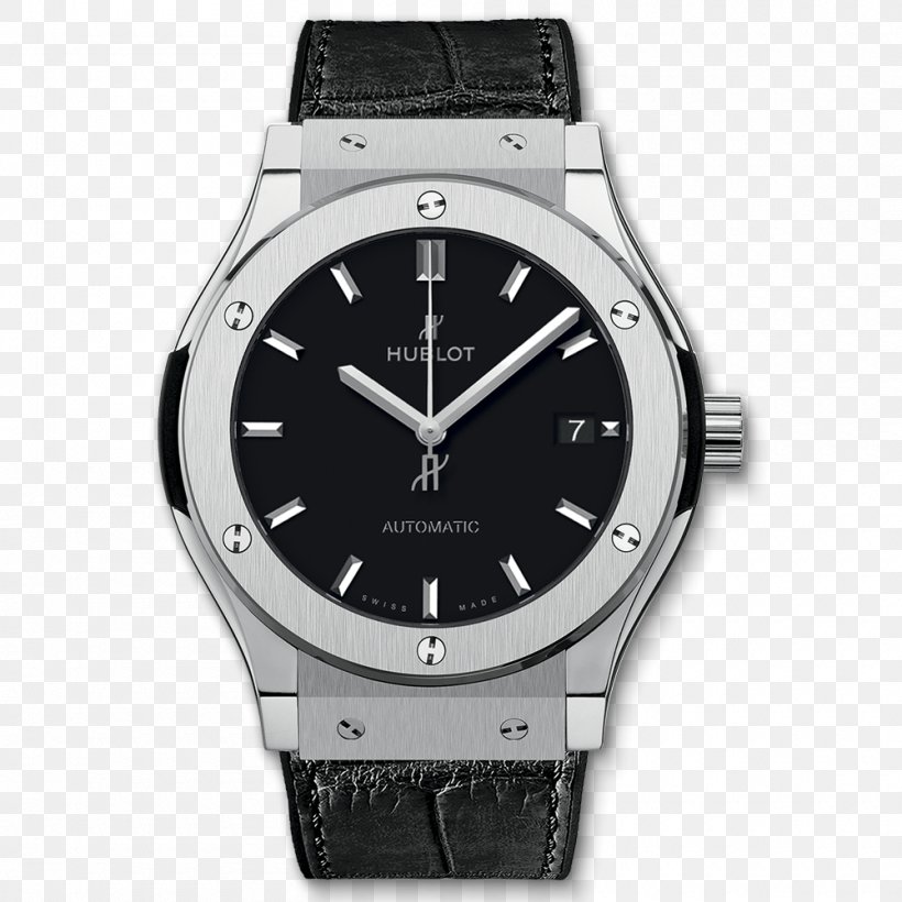 Hublot Classic Fusion Chronograph Automatic Watch, PNG, 1000x1000px, Hublot Classic Fusion, Automatic Watch, Bezel, Black, Brand Download Free