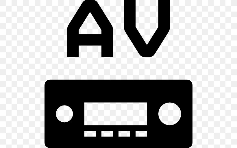 AV Receiver Radio Receiver, PNG, 512x512px, Av Receiver, Area, Black, Black And White, Bluray Disc Download Free