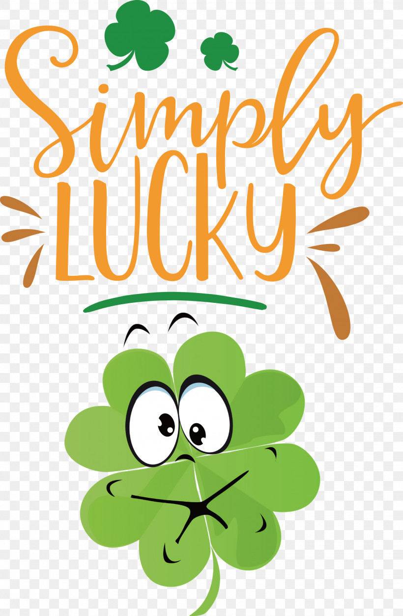 Simply Lucky Lucky St Patricks Day, PNG, 1959x3000px, Lucky, Cartoon, Flower, Fruit, Happiness Download Free