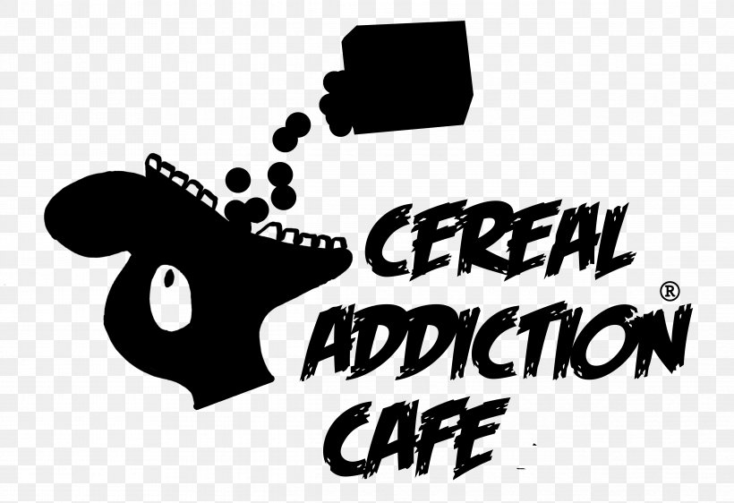 Breakfast Cereal Logo Brand Cafe, PNG, 4768x3272px, Breakfast Cereal, Addiction, Animal, Black And White, Brand Download Free