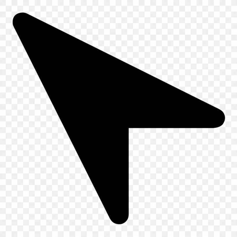 Computer Mouse Pointer Arrow, PNG, 1024x1024px, Computer Mouse, Airplane, Black, Black And White, Button Download Free
