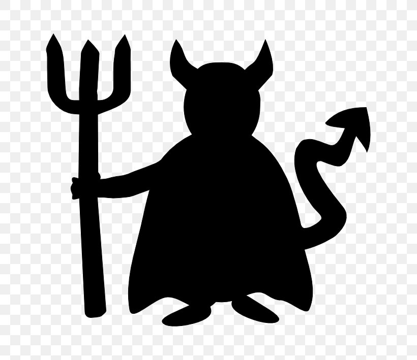 Devil Stencil Silhouette Halloween Demon, PNG, 709x709px, Devil, Angel, Art, Blackandwhite, Cartoon Download Free