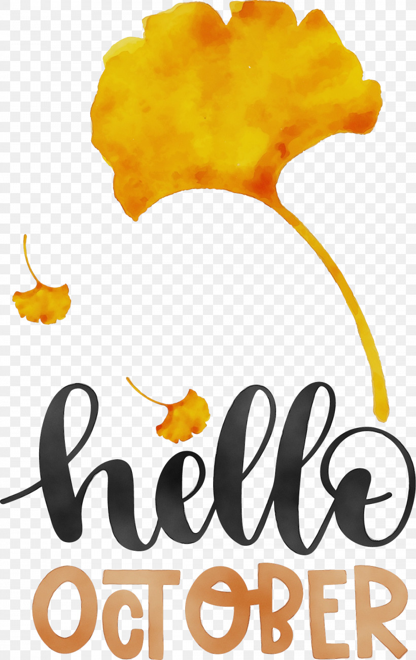 Logo Yellow Flower Meter, PNG, 1148x1819px, Hello October, Autumn, Flower, Logo, Meter Download Free