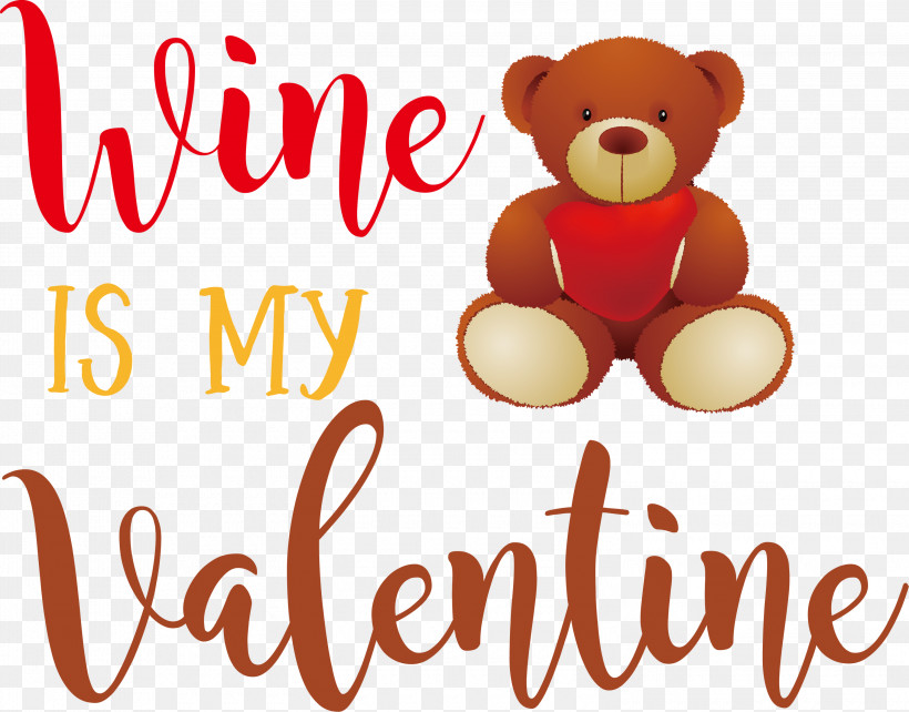 Wine Is My Valentine Valentines Day Valentine, PNG, 3000x2349px, Valentines Day, Bears, Biology, Meter, Quotes Download Free