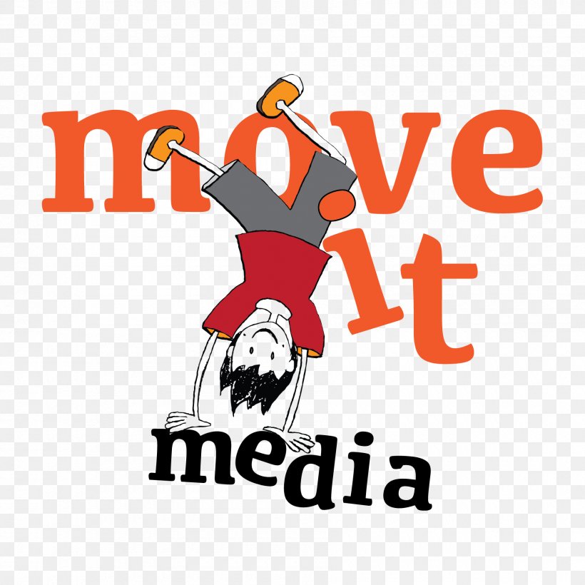 Logo Move It Media Graphic Design Clip Art Brand, PNG, 1800x1800px, Logo, Area, Artwork, Brand, Cartoon Download Free