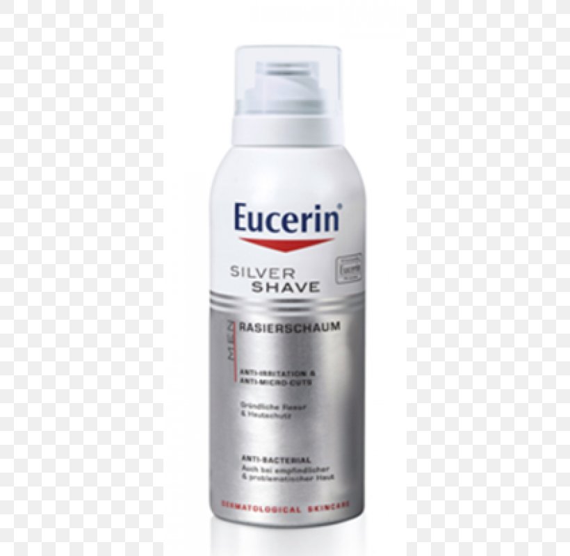 Lotion Eucerin Shaving Cream Silver Aerosol Spray, PNG, 800x800px, Lotion, Aerosol Spray, Eucerin, Liquid, Man Download Free