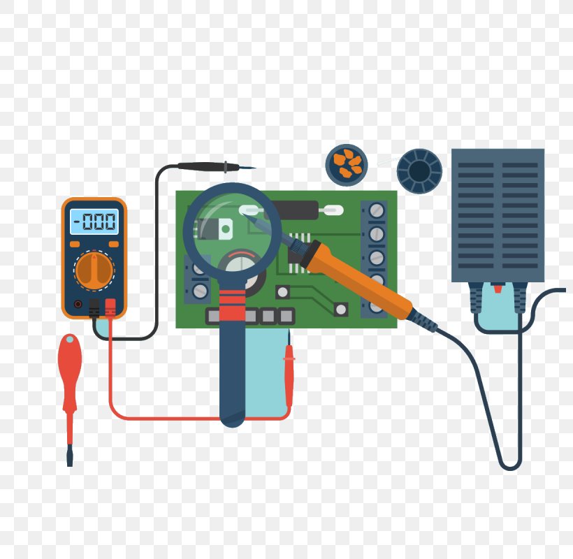 Electronics Engineering Naprawa Flat Design, PNG, 800x800px, Electronics, Computer Repair Technician, Electrical Engineering, Electronic Component, Electronic Engineering Download Free