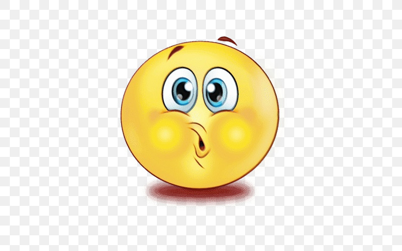 Emoticon, PNG, 512x512px, Watercolor, Ball, Bouncy Ball, Emoticon, Facial Expression Download Free