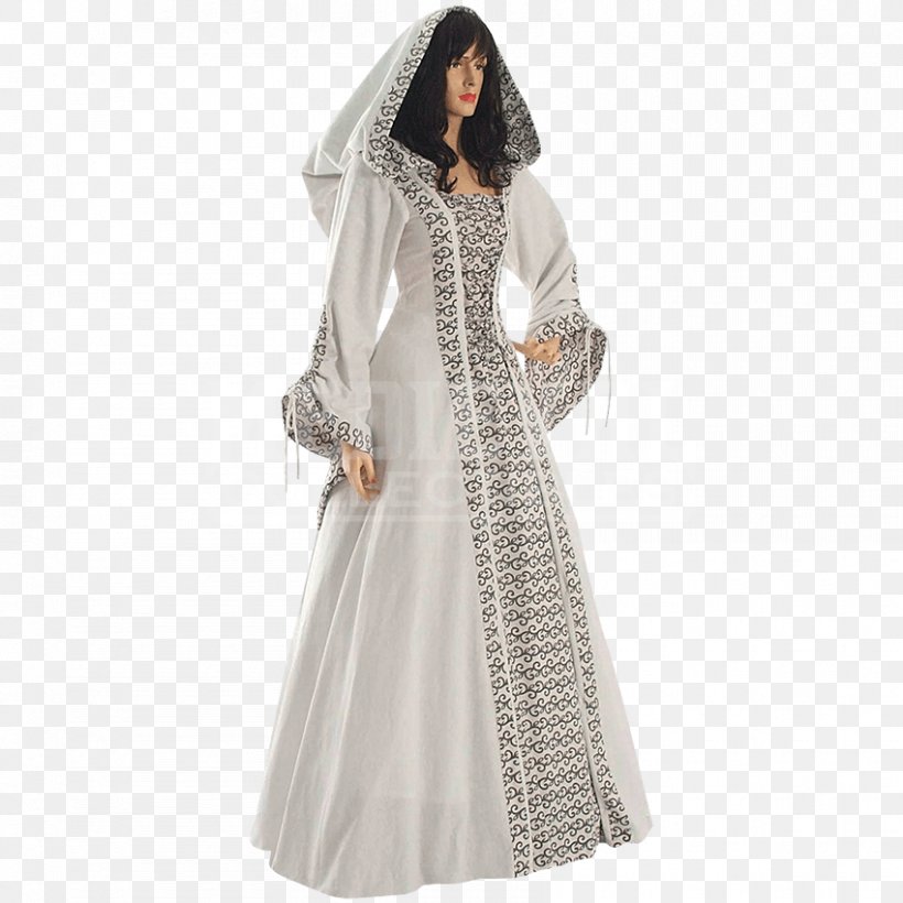 Gown Robe Dress English Medieval Clothing Sleeve, PNG, 850x850px, Gown, Bell Sleeve, Clothing, Costume, Costume Design Download Free