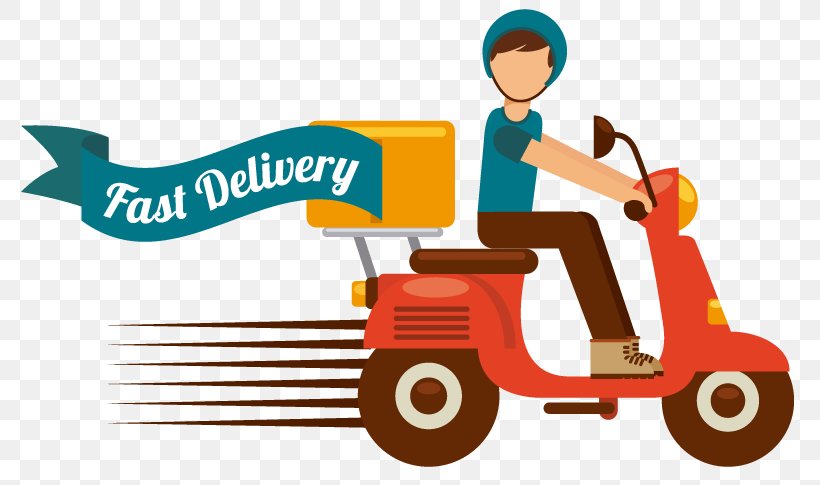 Vector Graphics Delivery Illustration Clip Art Motorcycle, PNG, 800x485px, Delivery, Area, Brand, Courier, Drawing Download Free