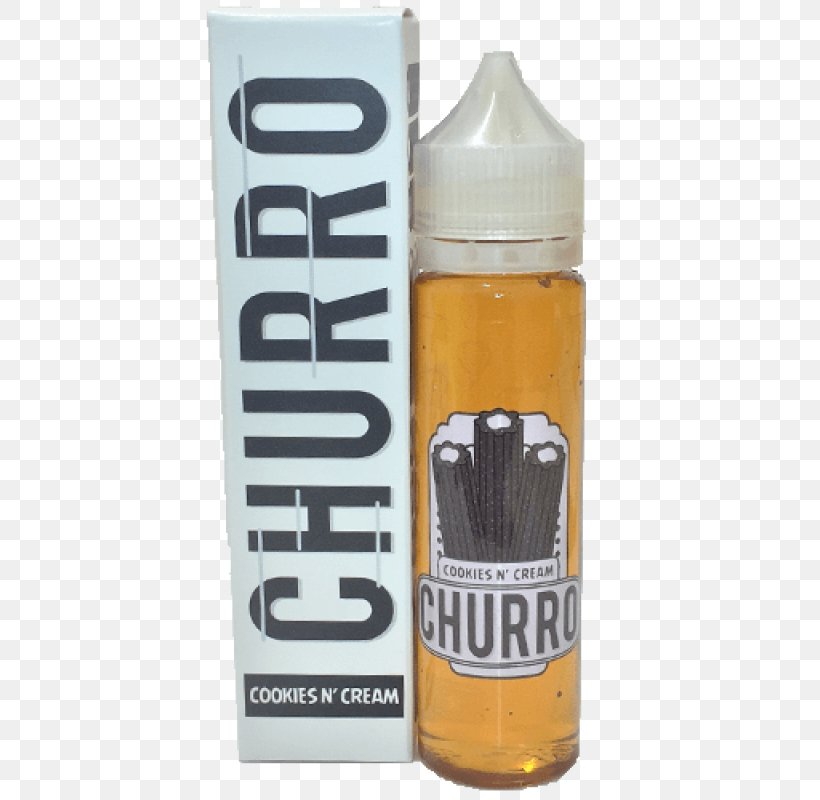 Churro Ice Cream Juice Electronic Cigarette Aerosol And Liquid, PNG, 800x800px, Churro, Biscuits, Bottle, Chocolate, Cookies And Cream Download Free