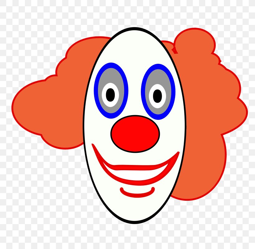 Clown Cartoon Face Clip Art, PNG, 800x800px, Watercolor, Cartoon, Flower, Frame, Heart Download Free