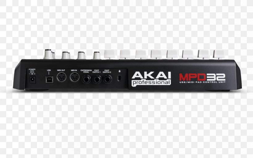 Akai MPD32 MIDI Controllers Akai MPC, PNG, 1680x1050px, Akai Mpd32, Ableton Live, Akai, Akai Mpc, Audio Receiver Download Free