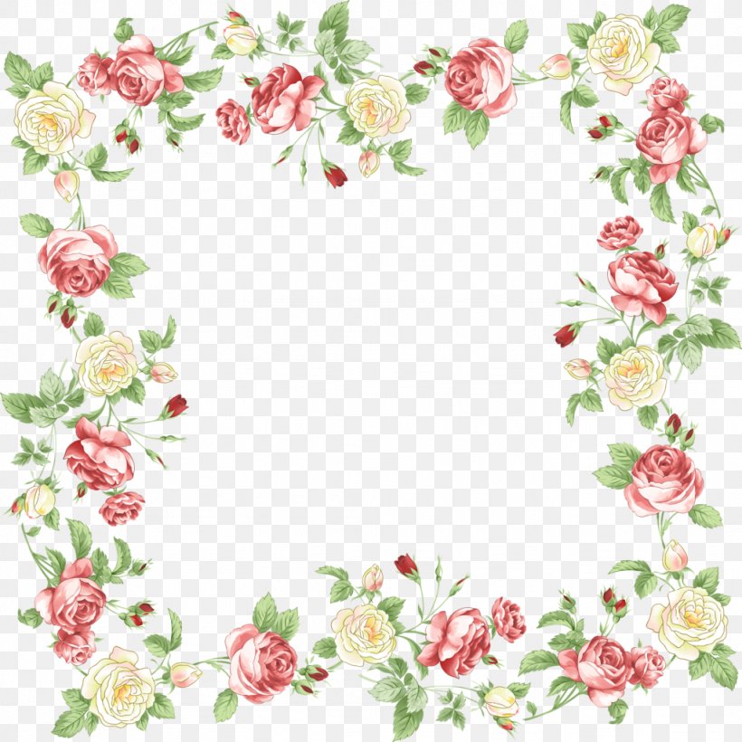 Borders And Frames Floral Design Flower Clip Art, PNG, 1024x1024px, Borders And Frames, Antique, Area, Art, Blue Rose Download Free
