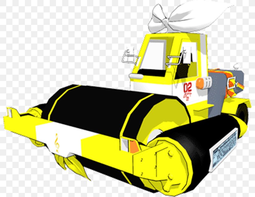 Road Roller Kagamine Rin/Len Heavy Machinery, PNG, 800x633px, Road Roller, Architectural Engineering, Automotive Design, Bulldozer, Construction Equipment Download Free